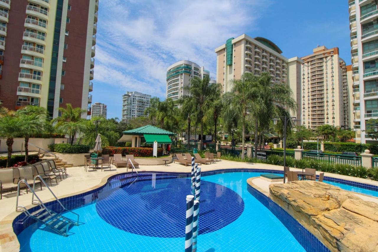 Barra Da Tijuca - 508 - De Frente Para Maravilhosa Piscina - Estacionamento Gratuito - Academia Comphania Atletica - Balsa Para Praia Gratis - Microondas - Geladeira Grande - Recepcao 24Horas - Wi-Fi - Com Pia Рио де Жанейро Екстериор снимка
