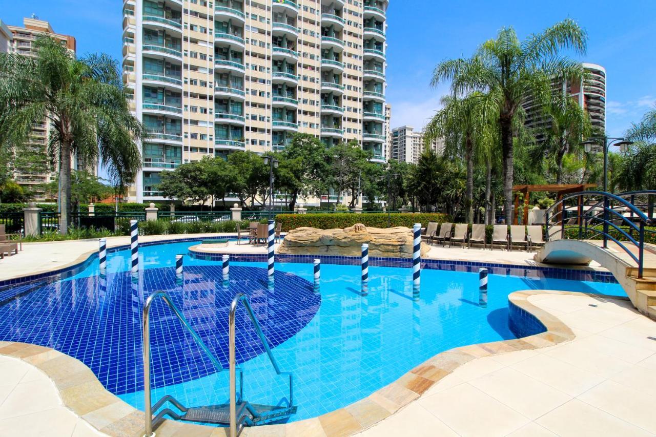 Barra Da Tijuca - 508 - De Frente Para Maravilhosa Piscina - Estacionamento Gratuito - Academia Comphania Atletica - Balsa Para Praia Gratis - Microondas - Geladeira Grande - Recepcao 24Horas - Wi-Fi - Com Pia Рио де Жанейро Екстериор снимка