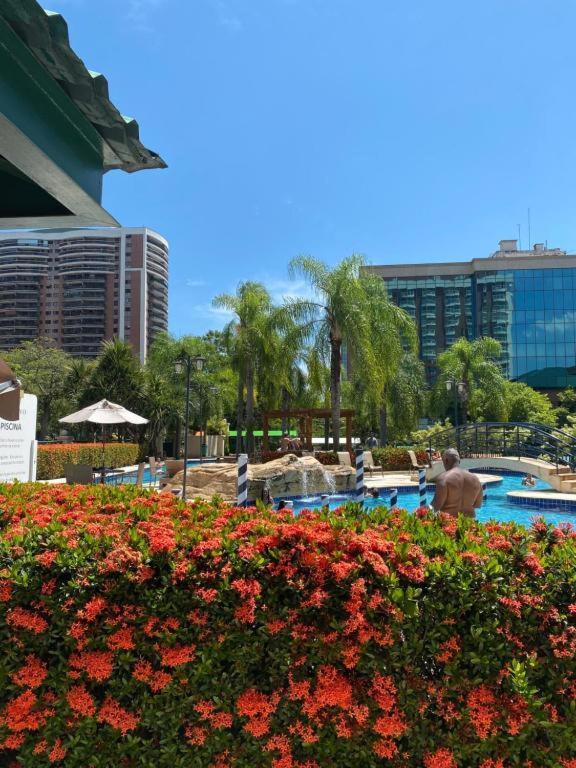 Barra Da Tijuca - 508 - De Frente Para Maravilhosa Piscina - Estacionamento Gratuito - Academia Comphania Atletica - Balsa Para Praia Gratis - Microondas - Geladeira Grande - Recepcao 24Horas - Wi-Fi - Com Pia Рио де Жанейро Екстериор снимка