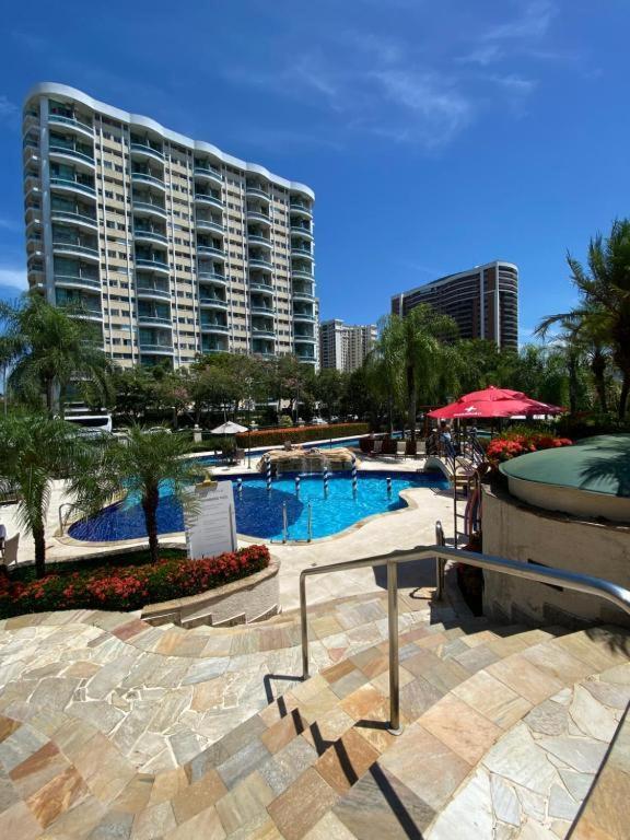 Barra Da Tijuca - 508 - De Frente Para Maravilhosa Piscina - Estacionamento Gratuito - Academia Comphania Atletica - Balsa Para Praia Gratis - Microondas - Geladeira Grande - Recepcao 24Horas - Wi-Fi - Com Pia Рио де Жанейро Екстериор снимка